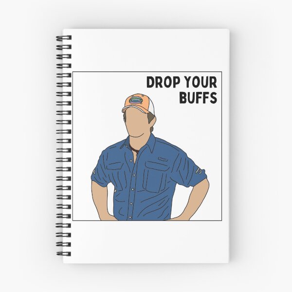 Item preview, “Drop your buffs” - Jeff Probst designed and sold by LyssieMcWilli.