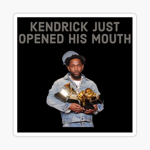 Aperçu de l'œuvre Grammy de Kendrick Lamar créée et vendue par nostalgiaLAND.
