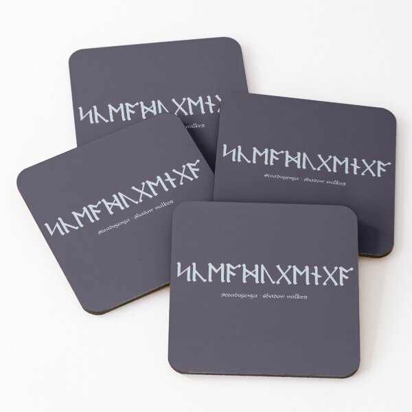 Item preview, Sceadugenga (shadow walker) in Anglo-Saxon Futhorc Runes designed and sold by Medieval Steward Designs.