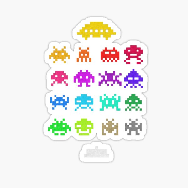 Artikel-Vorschau von Space Invaders T-Shirt – 80er Retro Arcade-Klassiker, designt und verkauft von xrats.