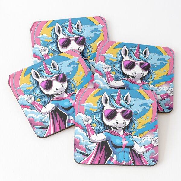 Item preview, Superhero Girl Unicorn – Thunder Dance! designed and sold by WAUZ.