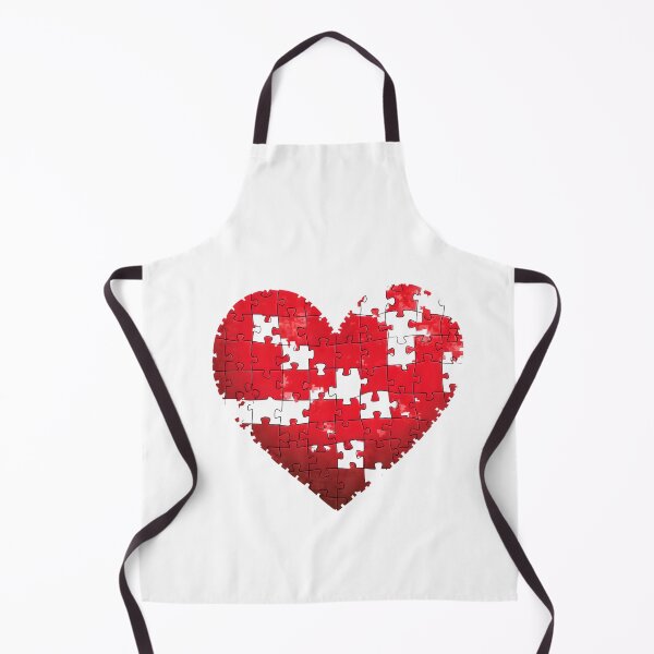 Item preview, Red Heart-Shaped Puzzle Pieces Valentine's Day Digital Art designed and sold by AnnDesignStudio.