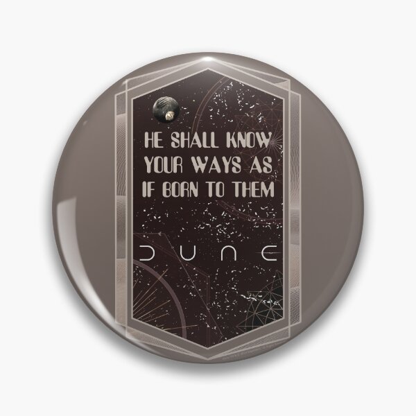 Item preview, DUNE. He Shall Know Your Ways As If Born To Them (medium beige gray background) designed and sold by bekksa.
