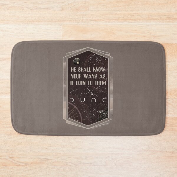 Item preview, DUNE. He Shall Know Your Ways As If Born To Them (medium beige gray background) designed and sold by bekksa.