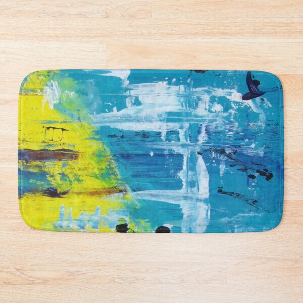 Item preview, Aerial View  - Coastline, Acrylic Painting by Noora Elkoussy designed and sold by Noora Elkoussy.