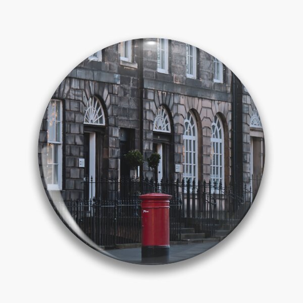 Item preview, Red Post Box Streetscape in Edinburgh designed and sold by Cissa King Photography.