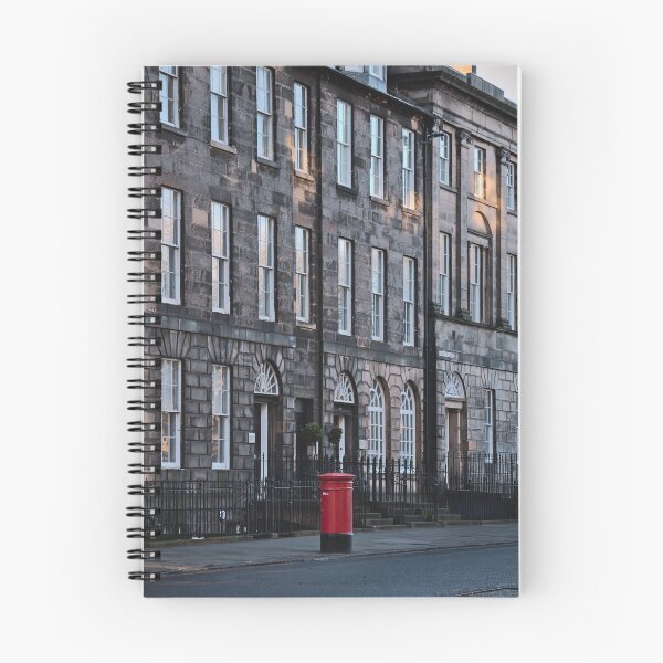 Item preview, Red Post Box Streetscape in Edinburgh designed and sold by Cissa King Photography.