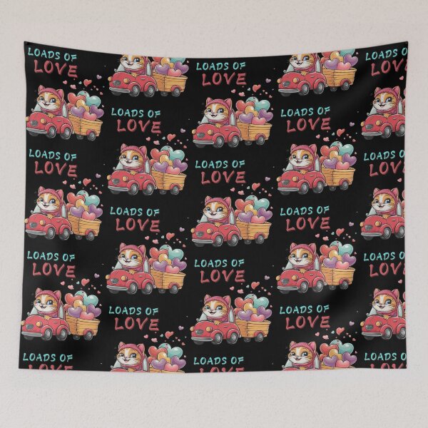 Item preview, Loads Of Love Trucks Valentine's Day designed and sold by Maggie Mustard.