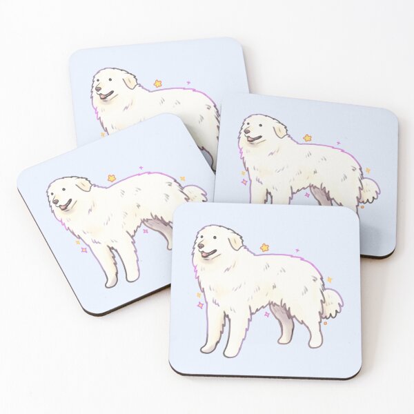 Item preview, Kuvasz dog illustration  designed and sold by Mayarartsy.