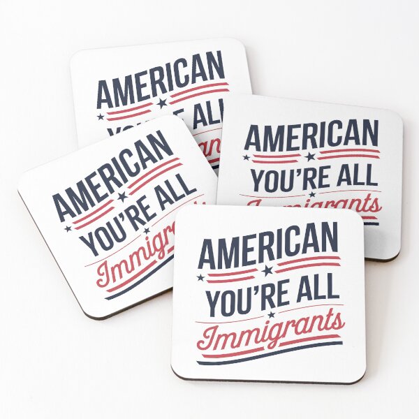 Item preview, AMERICAN YOU'RE ALL Immigrants designed and sold by jkrphoto.