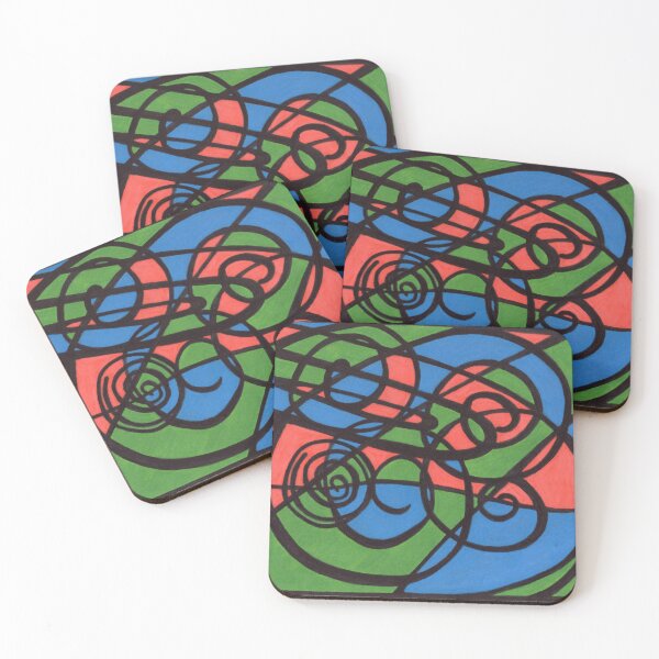 Item preview, Blue, Green and Red Spirals designed and sold by SimpleVision4U.