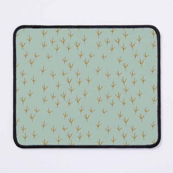 Item preview, Great blue heron tracks on teal background designed and sold by aysegulkacar.