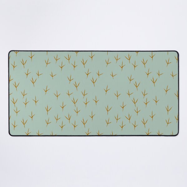 Item preview, Great blue heron tracks on teal background designed and sold by aysegulkacar.