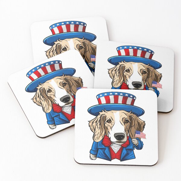Item preview, Funny 4th of July Borzoi Dog designed and sold by whyitsme.