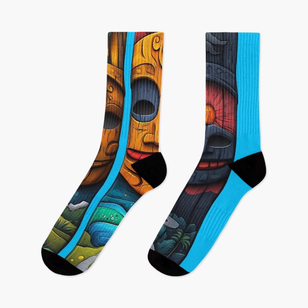 Item preview, Tiki Skateboards – Mystical island art with tiki masks designed and sold by inksavvystudio.