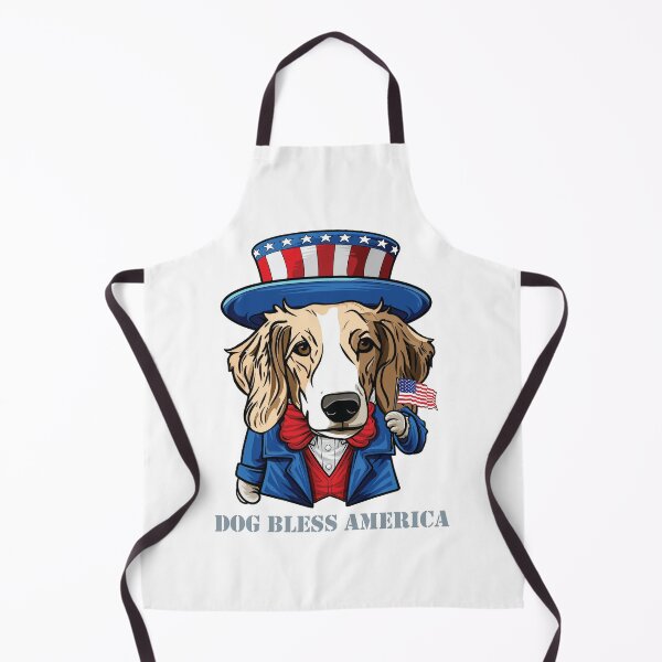 Item preview, Funny 4th of July Borzoi Dog Bless America designed and sold by whyitsme.