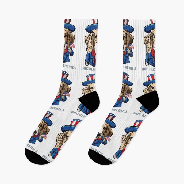 Item preview, Funny 4th of July Borzoi Dog Bless America designed and sold by whyitsme.