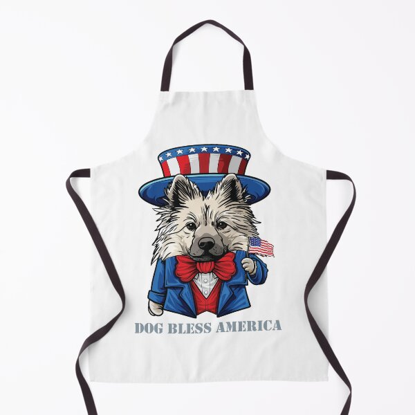 Item preview, Funny 4th of July Keeshond Dog Bless America designed and sold by whyitsme.