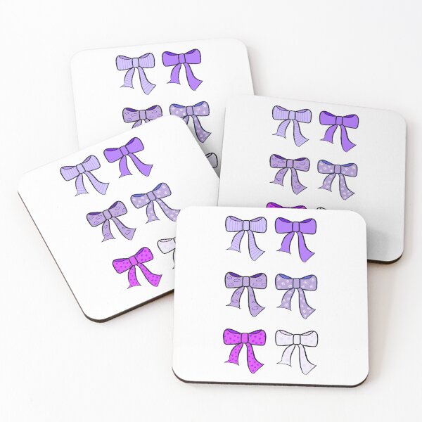 Item preview, Purple Patterned Bows designed and sold by doctorgifts.