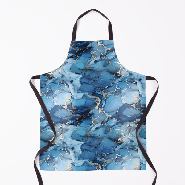 Item preview, Sapphire Blue Seamless Marble Pattern with Shimmering Fracture designed and sold by SpiritedArtwork.