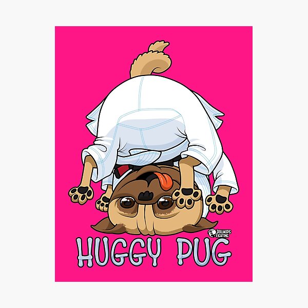 Artikel-Vorschau von BJJ Huggy Pug, designt und verkauft von RollmopsFight.