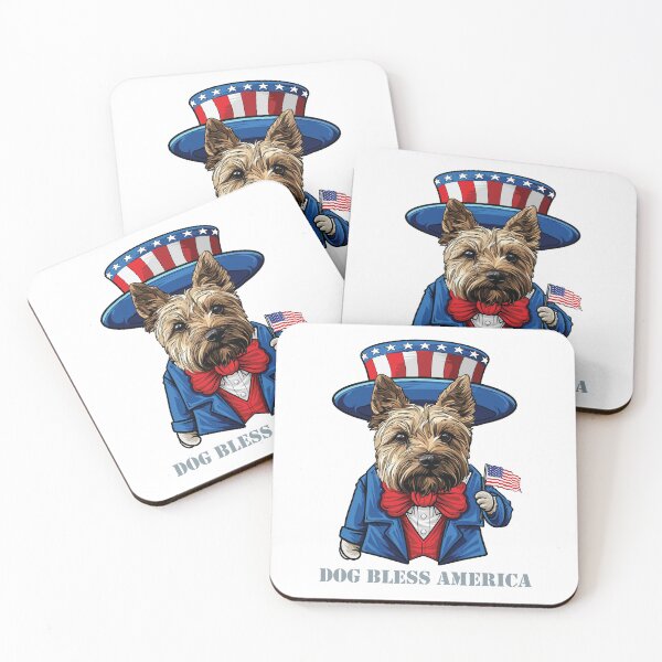 Item preview, Funny 4th of July Norwich Terrier  Dog Bless America designed and sold by whyitsme.