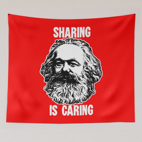 Item preview, Karl Marx: Sharing Is Caring designed and sold by Good-Looking Corpse.