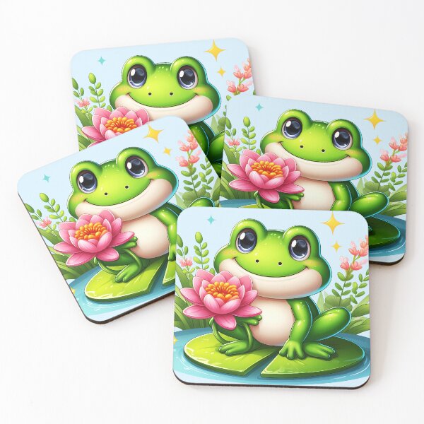 Item preview, Smiling Frog with Lotus Flower designed and sold by LV-creator.