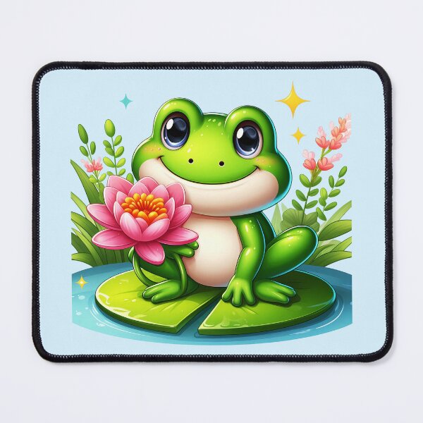 Item preview, Smiling Frog with Lotus Flower designed and sold by LV-creator.