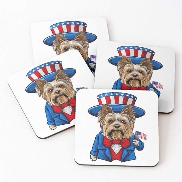 Item preview, Funny 4th of July Silky Terrier Dog designed and sold by whyitsme.