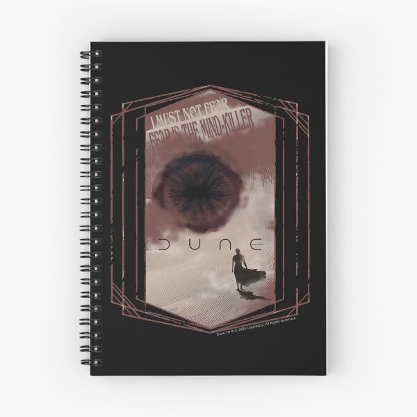 Item preview, DUNE. Fear Is The Mind Killer (black background) designed and sold by bekksa.