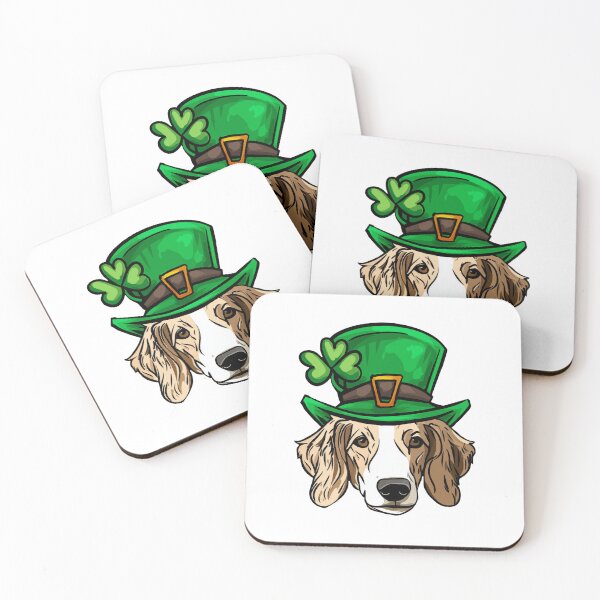 Item preview, Funny St Patricks Day Borzoi  Dog designed and sold by whyitsme.