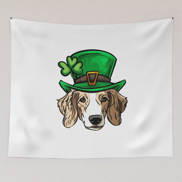 Item preview, Funny St Patricks Day Borzoi  Dog designed and sold by whyitsme.