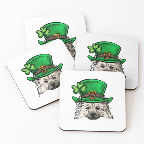 Item preview, Funny St Patricks Day Keeshond Dog designed and sold by whyitsme.