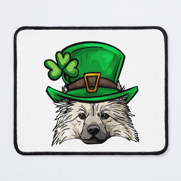 Item preview, Funny St Patricks Day Keeshond Dog designed and sold by whyitsme.