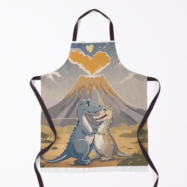 Item preview, Cute Dinosaur Love & Volcano Romance designed and sold by Wanderly Ways.