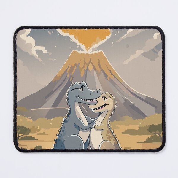 Item preview, Cute Dinosaur Love & Volcano Romance designed and sold by Wanderly Ways.