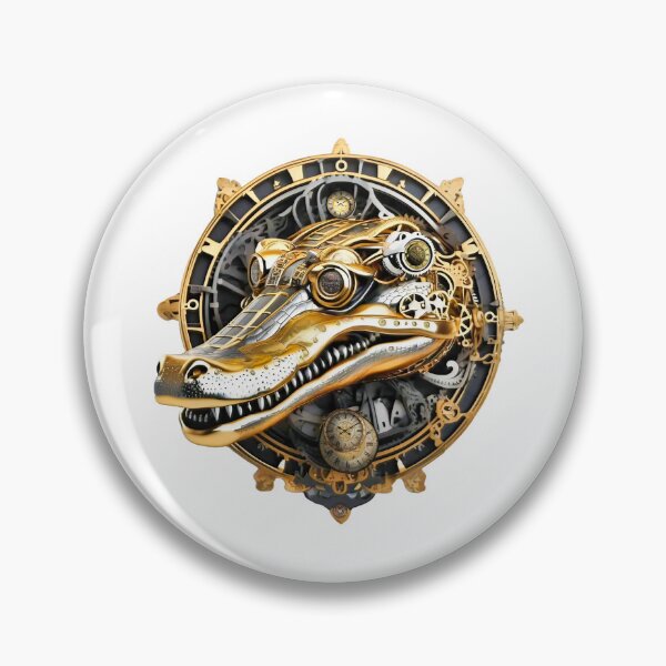 Item preview, Steampunk Retro style Crocodile designed and sold by Drone-tees.