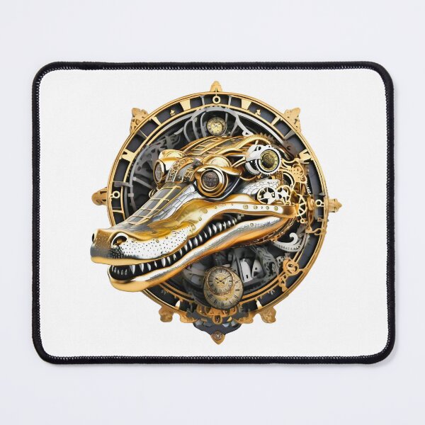 Item preview, Steampunk Retro style Crocodile designed and sold by Drone-tees.