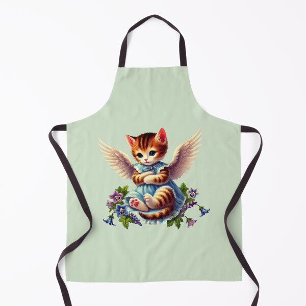Item preview, Blue Flower Angel Kitten designed and sold by CAutumnTrapp.