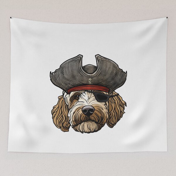 Item preview, Pirate Labradoodle Dog designed and sold by whyitsme.