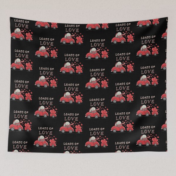 Item preview, Loads Of Love Trucks Valentine's Day designed and sold by Maggie Mustard.