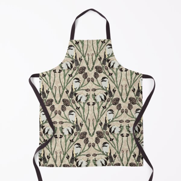 Item preview, Winter Bird Watching in the Woods Symmetrical Pattern designed and sold by RRuffieuxStudio.
