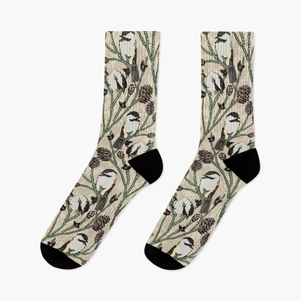 Item preview, Winter Bird Watching in the Woods Symmetrical Pattern designed and sold by RRuffieuxStudio.