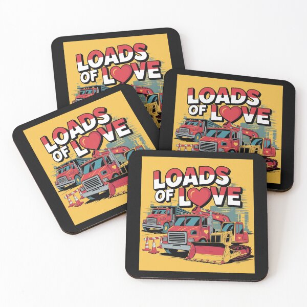 Item preview, Loads Of Love Trucks Valentine's Day designed and sold by Maggie Mustard.