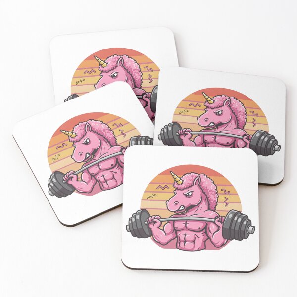 Item preview, Unicorn Weightlifting: Magical Muscles designed and sold by Tw1nsAIArt.