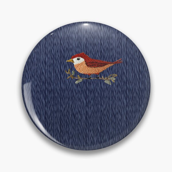 Item preview, Bird. Colorful little bird blue texture pattern designed and sold by JanChryzostom.