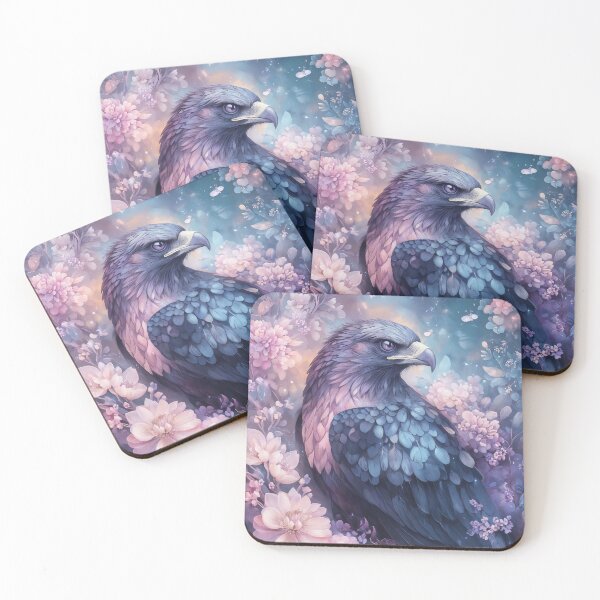 Item preview, Celestial Eagle Amidst Blossoms and Stars designed and sold by AshiraCreations.