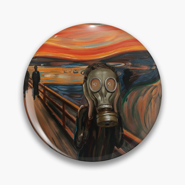 Item preview, The Scream with Gas Mask designed and sold by GraffitiLab.
