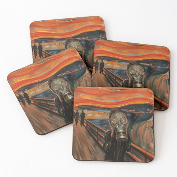 Item preview, The Scream with Gas Mask designed and sold by GraffitiLab.